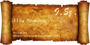 Illy Szabina névjegykártya